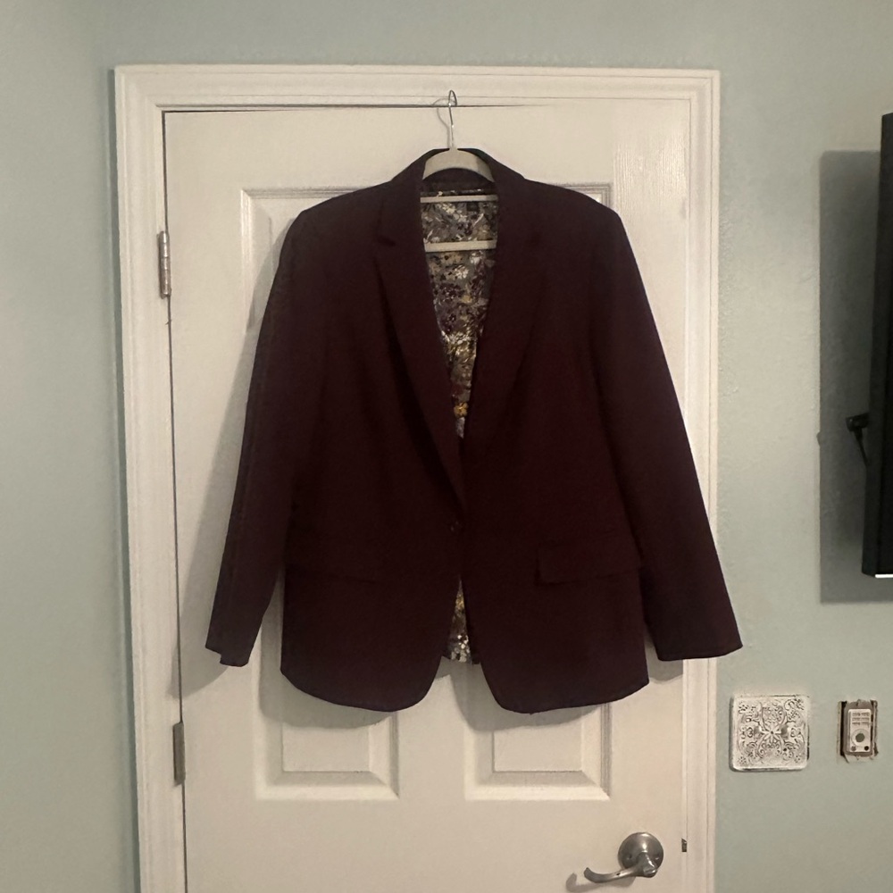 Ann Taylor Deep Burgundy suit